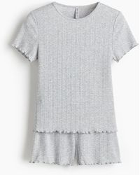 H&M - Pyjama mit Pointellemuster - Lyst