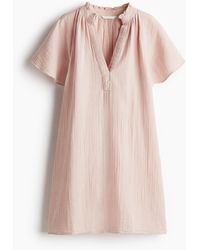 H&M - Musselinkleid in A-Linie - Lyst