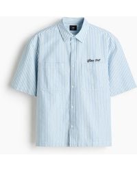 H&M - Katoenen Overhemd Met Borduursel - Lyst