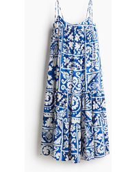 H&M - Maxikleid mit Bindeträgern - Lyst