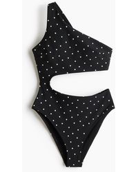 H&M - One-shoulderbadpak Met Padded Cups - Lyst