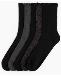 H&M - 5er-Pack Gerippte Socken - Lyst