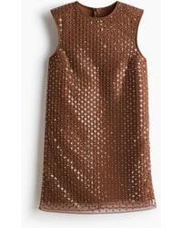 H&M - Robe En Mesh À Sequins - Lyst