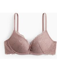 H&M - Bügelloser Push-up-BH mit Spitze - Lyst