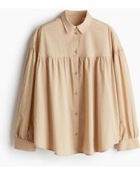H&M - Oversized Baumwollbluse - Lyst