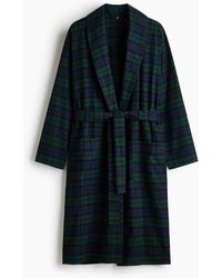 H&M - Ochtendjas Van Katoenen Flanel - Lyst