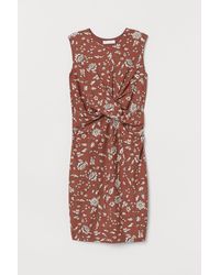 H&M Mama Gedrapeerde Jurk - Naturel