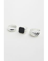 H&M 3-pack Rings - Metallic