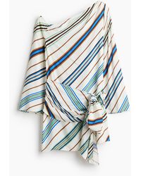 H&M - One-shoulderjurk Van Viscose - Lyst