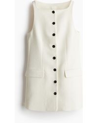 H&M - Kleid mit Karree-Ausschnitt - Lyst