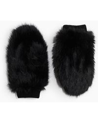 H&M - Flauschige Fäustlinge - Lyst