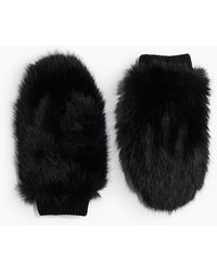 H&M - Flauschige Fäustlinge - Lyst