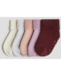 H&M - Lot De 5 Paires De Chaussettes Antidérapantes - Lyst