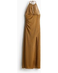 H&M - Gedrapeerde Halterjurk - Lyst