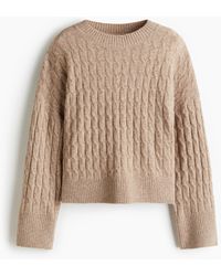 H&M - Gebreide Kabeltrui - Lyst