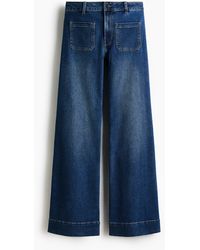 H&M - Wide High Waist Jeans - Lyst