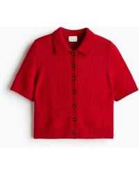 H&M - Cardigan mit Kragen und Kurzarm - Lyst