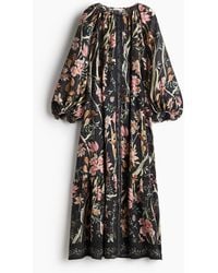 H&M - Robe oversize avec ceinture à nouer - Lyst