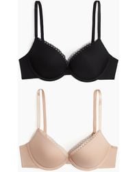 H&M - Set Van 2 Superpush-up Bh's Van Microvezel - Lyst