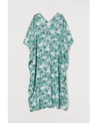 H&M Patterned kaftan tunic - Grün