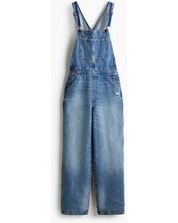 H&M - Latzhose aus Baumwolldenim - Lyst