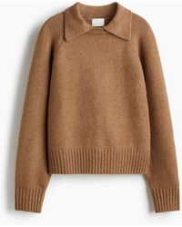 H&M - Pull avec col - Lyst