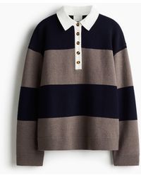 H&M - Pullover mit Kragen - Lyst