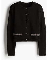 H&M - Cardigan mit Perlenverzierungen - Lyst