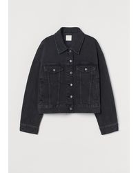 h&m ripped denim jacket