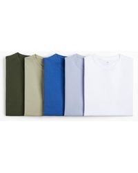 H&M - Set Van 5 T-shirts - Lyst