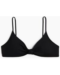 H&M - Padded Bikinitop Met Geknoopt Detail - Lyst