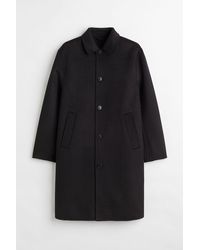 H&M Carcoat aus gefilztem Wollmix - Schwarz