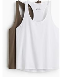 H&M - 2er-Pack Sport-Tanktops mit DryMoveTM - Lyst