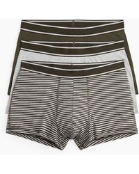 H&M - Set Van 3 Korte Katoenen Trunks - Lyst