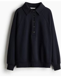 H&M - Oversized Polo-Sweatshirt - Lyst