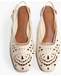 H&M - Slingpumps mit Broderie Anglaise - Lyst