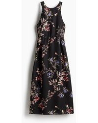 H&M - Robe en lin mélangé avec liens à nouer dans le dos - Lyst