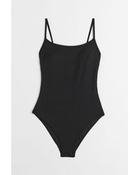 H&M Padded-cup Swimsuit - Black