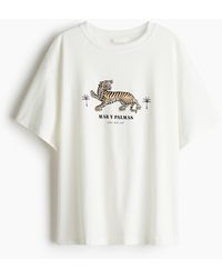 H&M - Oversized T-shirt - Lyst