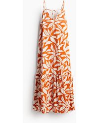 H&M - Longue robe trapèze - Lyst