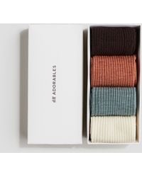 H&M - Lot De 4 Paires De Chaussettes En Laine Mélangée - Lyst