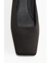 H&M - Mules aus Satin mit eckiger Spitze - Lyst