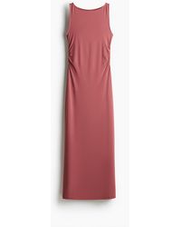 H&M - Robe maxi moulante à effet drapé - Lyst