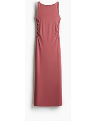 H&M - Robe maxi moulante à effet drapé - Lyst