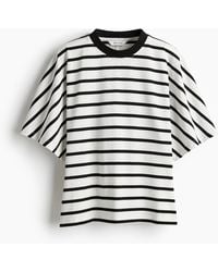 H&M - Figurnahes T-Shirt aus Baumwolle - Lyst
