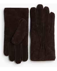 H&M - Handschuhe aus Veloursleder - Lyst