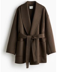 H&M - Handgefertigter Mantel aus Wollmix - Lyst
