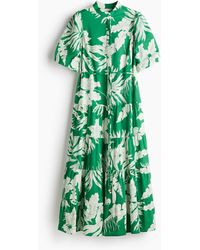 H&M - Langes Baumwollkleid - Lyst