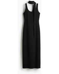 H&M - Figurbetontes Kleid mit Schal - Lyst