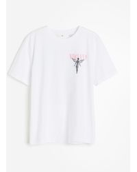 H&M - T-Shirt mit Motiv - Lyst